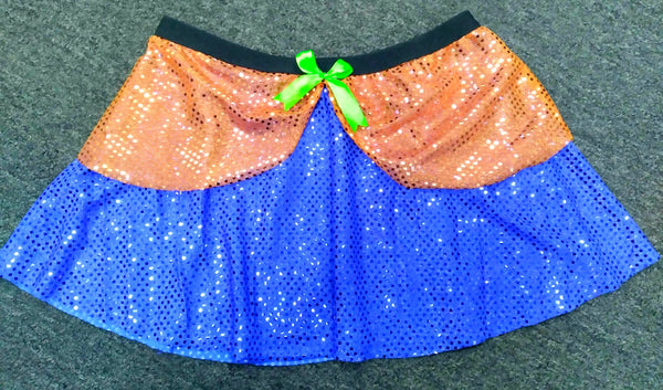 Goofy Silly Dog Running Sparkle Skirt - Rock City Skirts