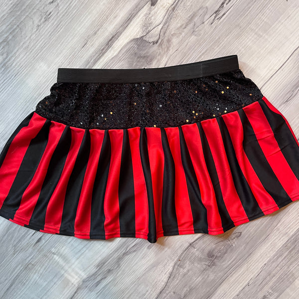 Striped Pirate "Swashbuckler" Gasparilla Sparkle Skirt - Rock City Skirts