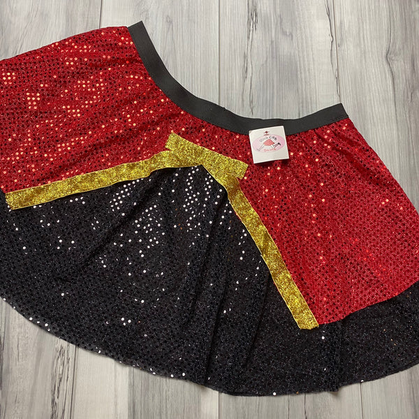 SALE - LARGE ONLY - Captain Hook Running Sparkle Skirt - Rock City Skirts