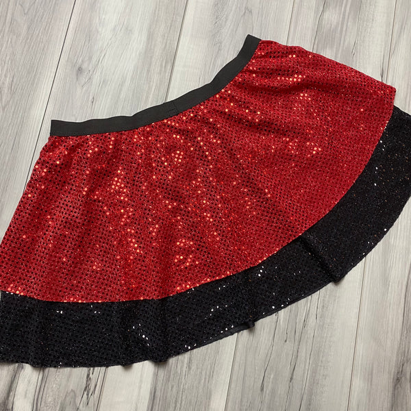 SALE - LARGE ONLY - Captain Hook Running Sparkle Skirt - Rock City Skirts