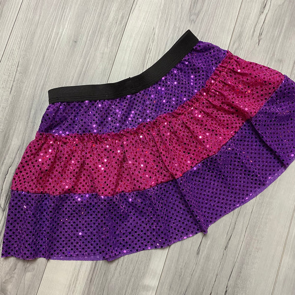 SALE - XLARGE (10-14) Children's "Cheshire Cat" Sparkle Skirt - Rock City Skirts