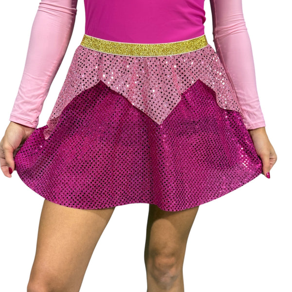 "Sleeping Beauty" Aurora Pink Princess Running Skirt - Rock City Skirts