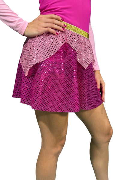 "Sleeping Beauty" Aurora Pink Princess Running Skirt - Rock City Skirts