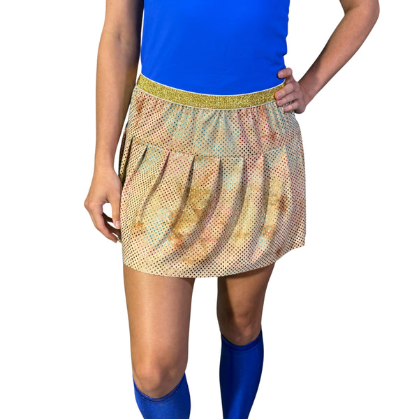 Rainbow Sparkle Dot Tie-Dye Running Skirt - Rock City Skirts