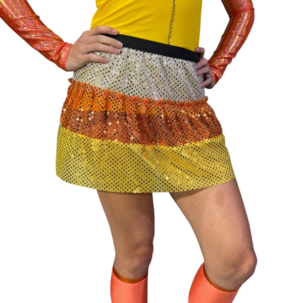 Candy Corn Skirt | Halloween Running or Costume Skirt - Rock City Skirts
