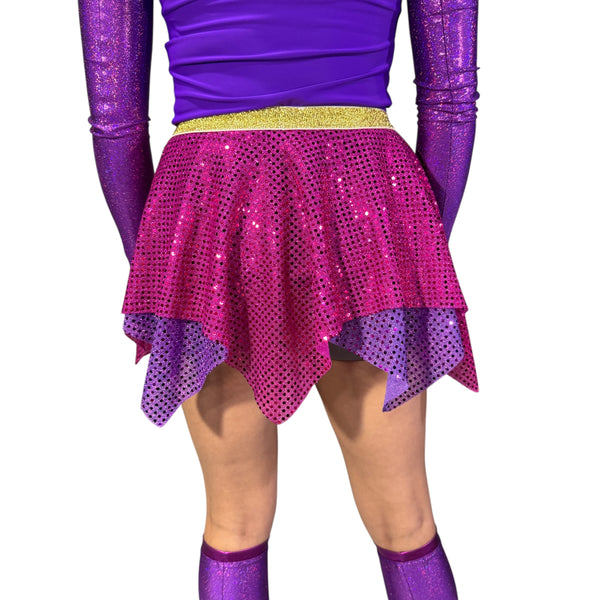 Vidia Fairy Pixie Sparkle Skirt for Running Purple Costume - Rock City Skirts