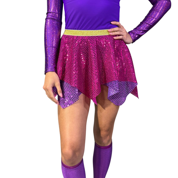 Vidia Fairy Pixie Sparkle Skirt for Running Purple Costume - Rock City Skirts