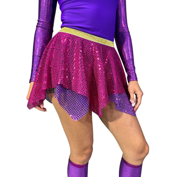 Vidia Fairy Pixie Sparkle Skirt for Running Purple Costume - Rock City Skirts