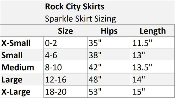 Blue Tang Fish Inspired Sparkle Skirt - Rock City Skirts