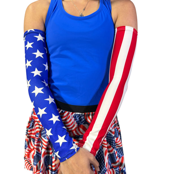Stars and Stripes Arm Sleeves β Patriotic Compression Sleeves - Rock City Skirts