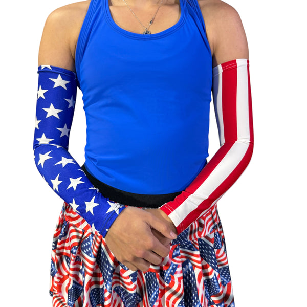 Stars and Stripes Arm Sleeves β Patriotic Compression Sleeves - Rock City Skirts