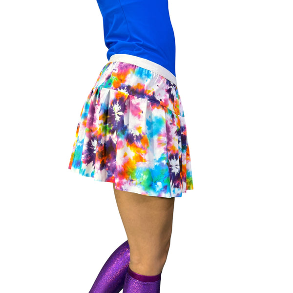 Rainbow Tie-Dye Running Skirt - Rock City Skirts