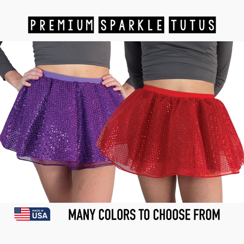 Athletic Sparkle TUTU Skirt - MANY COLORS to Choose From | Running Costume Skirt - Rock City Skirts