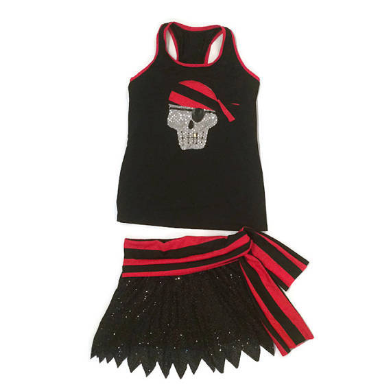Pirate "Swashbuckler" Sparkle Skirt- final markdown  - limited quantities - Rock City Skirts