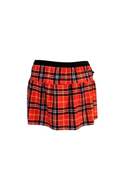 Plaid Red Running Skirt - Rock City Skirts