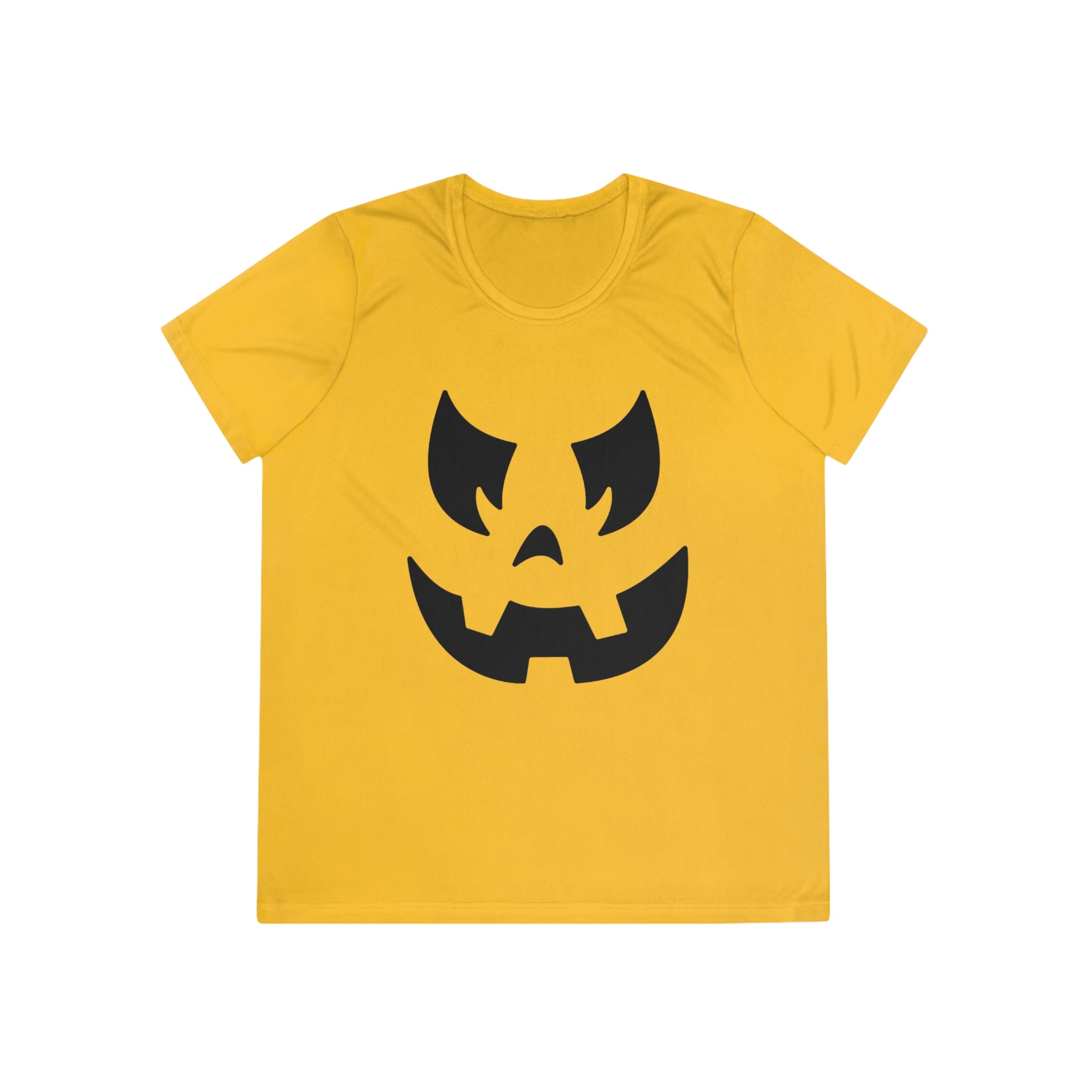 Pumpkin Face Halloween Run Shirt | Pumpkin Running Costume Tee | Halloween 5k Athletic Performance T-Shirt - Rock City Skirts