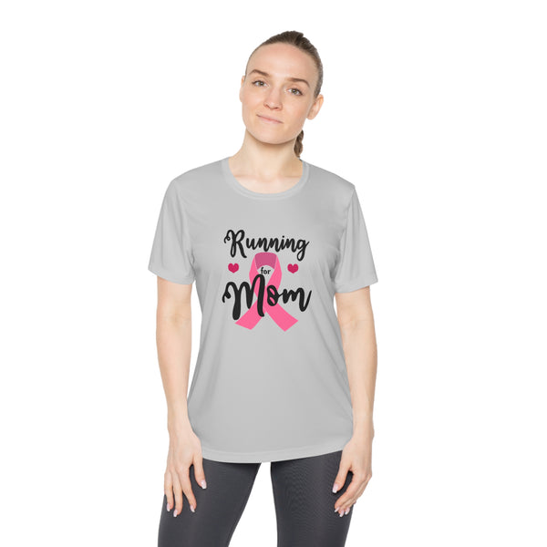 Breast Cancer Run Shirt | Running for Mom Pink Ribbon Tee for Awareness Runs | Breast Cancer Gift - Rock City Skirts