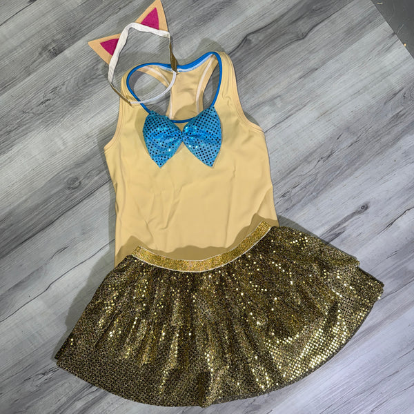 Aristocat Costume Toulouse Cat Running Outfit - Rock City Skirts