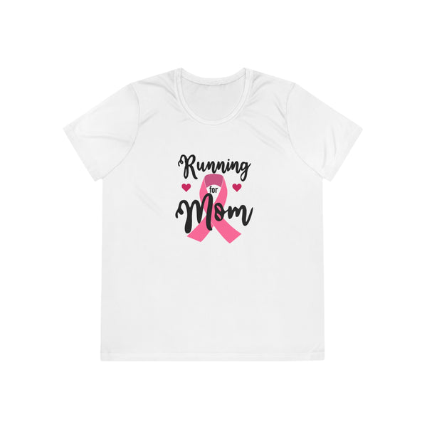 Breast Cancer Run Shirt | Running for Mom Pink Ribbon Tee for Awareness Runs | Breast Cancer Gift - Rock City Skirts