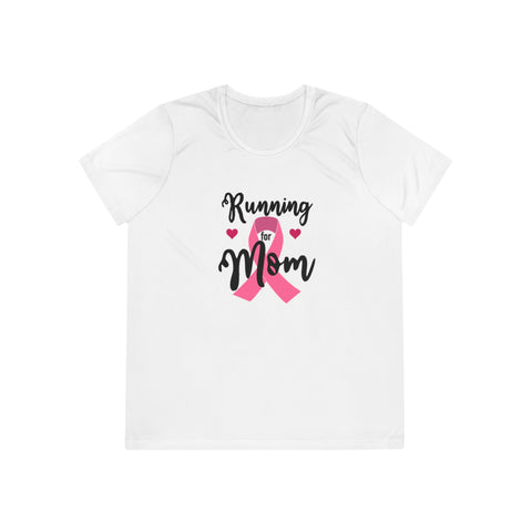 Breast Cancer Run Shirt | Running for Mom Pink Ribbon Tee for Awareness Runs | Breast Cancer Gift