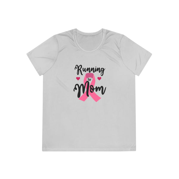 Breast Cancer Run Shirt | Running for Mom Pink Ribbon Tee for Awareness Runs | Breast Cancer Gift - Rock City Skirts