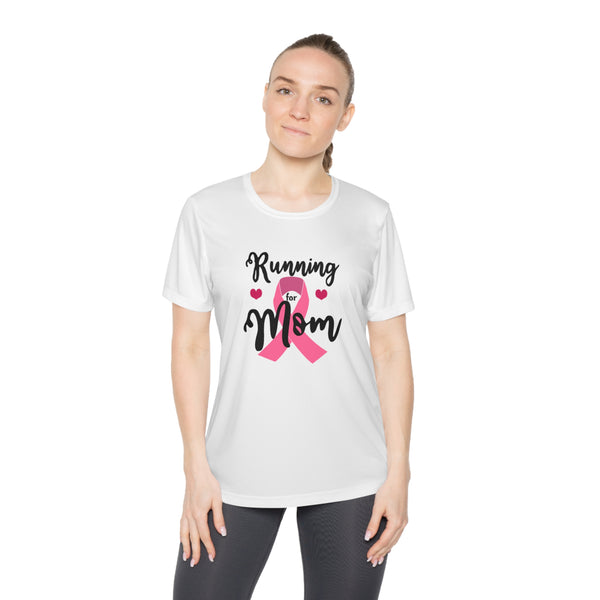 Breast Cancer Run Shirt | Running for Mom Pink Ribbon Tee for Awareness Runs | Breast Cancer Gift - Rock City Skirts