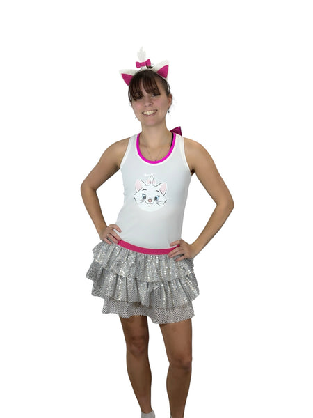 Aristocat Costume Marie Cat Running Outfit - Rock City Skirts