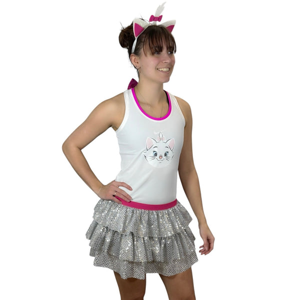 Aristocat Costume Marie Cat Running Outfit - Rock City Skirts