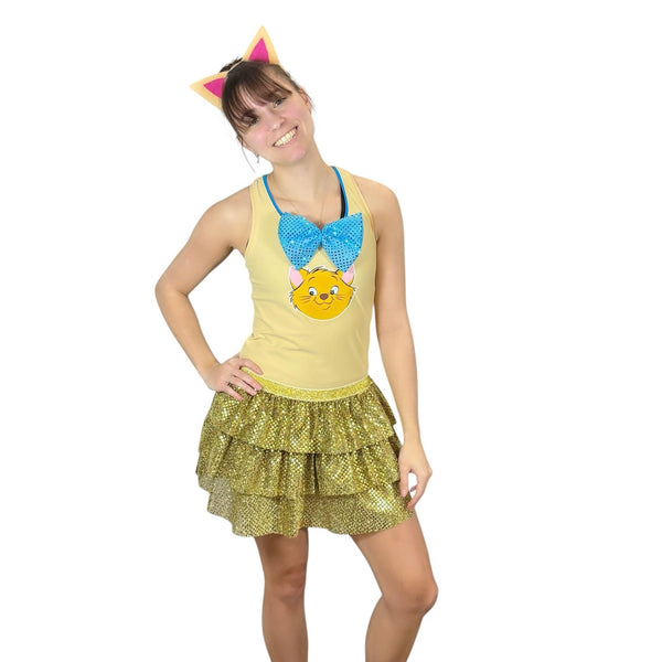 Aristocat Costume Toulouse Cat Running Outfit - Rock City Skirts