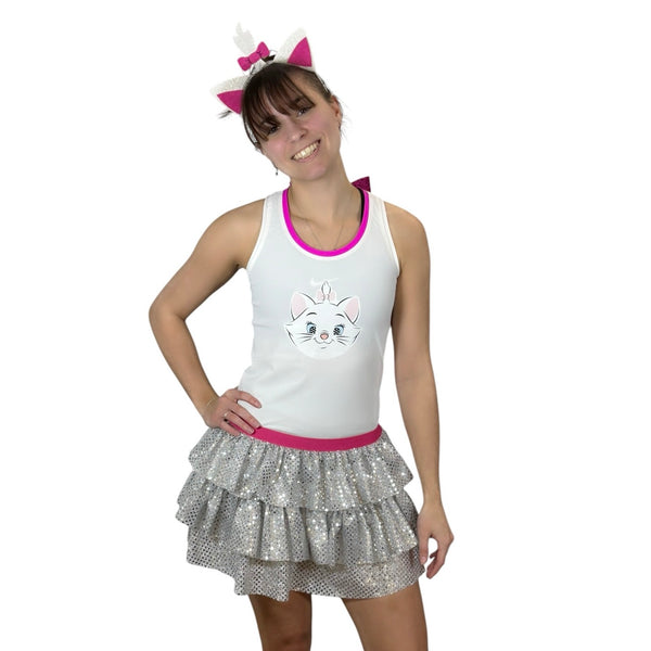 Aristocat Costume Marie Cat Running Outfit - Rock City Skirts