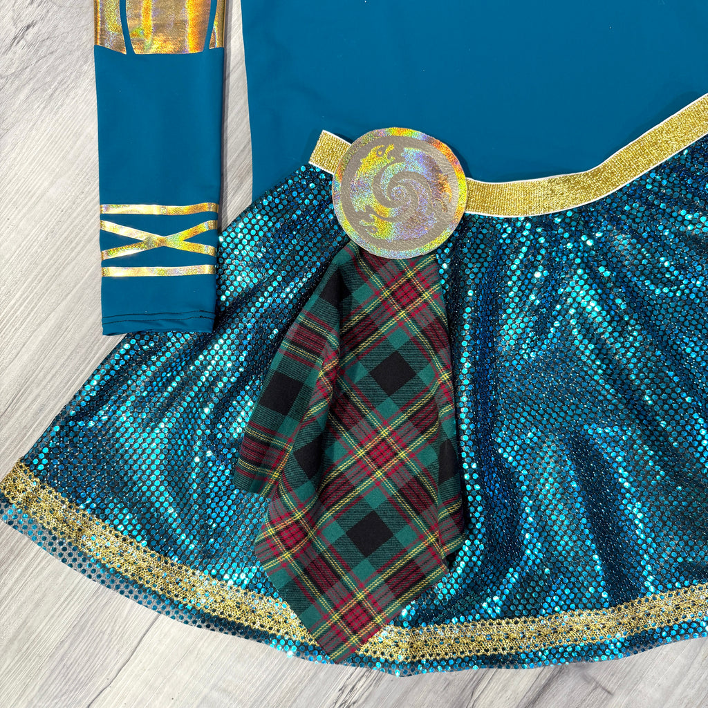 Merida Brave Scottish Princess Running Costume XLarge / XSmall / Yes Arm Sleeves Merida Brave Scottish Princess Running Costume XLarge / XSmall / Yes Arm Sleeves