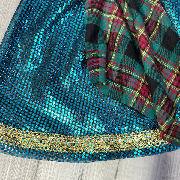 Merida Brave Scottish Princess Sparkle Running Skirt