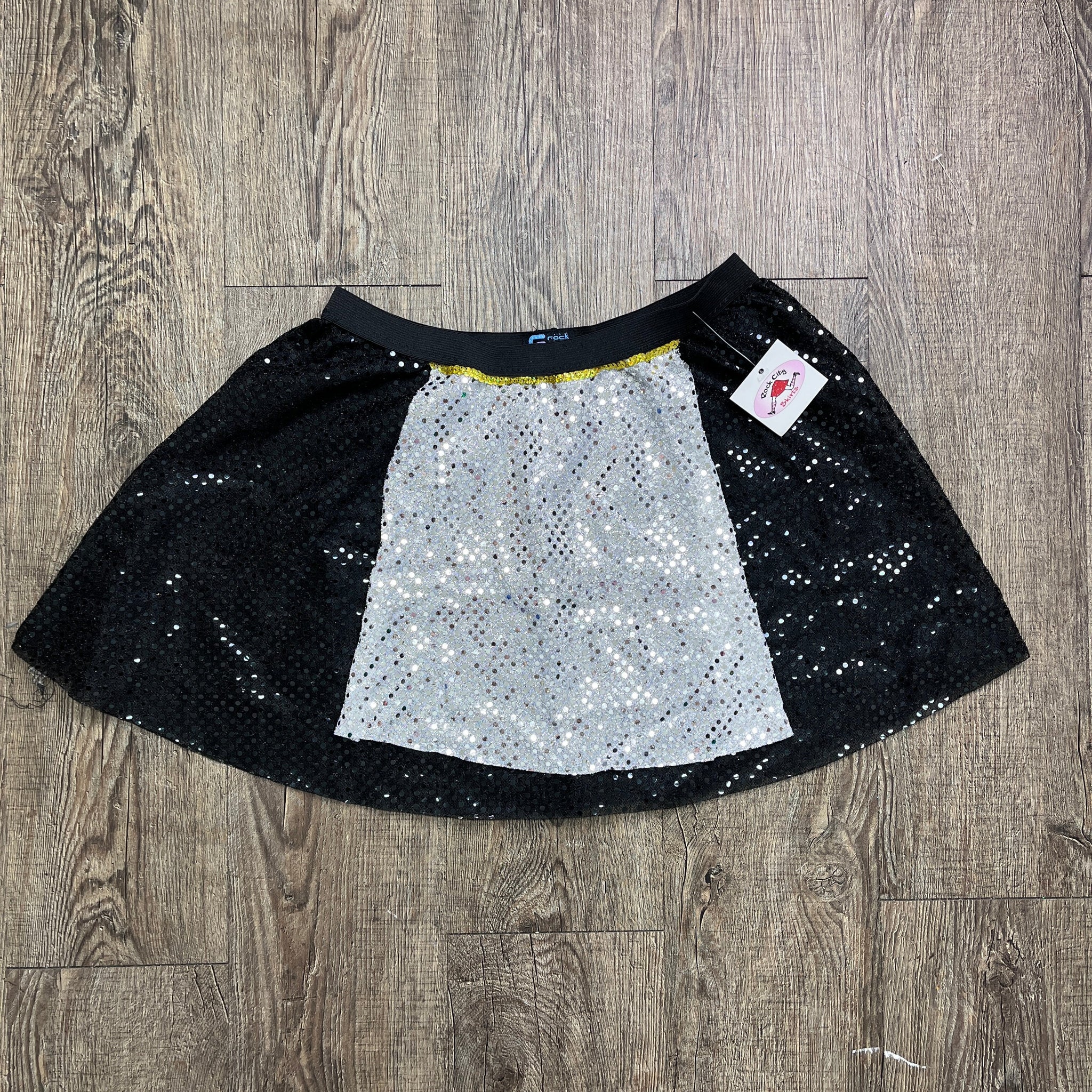 SALE - SMALL Pilgrim Sparkle Skirt With Sparkle Apron - Rock City Skirts