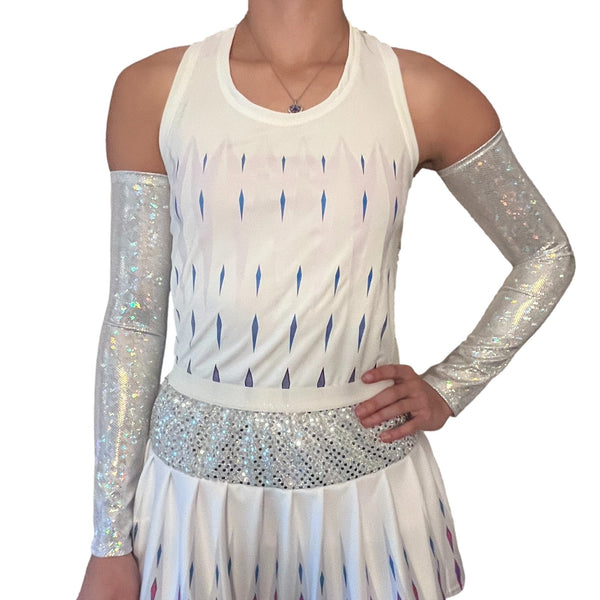 Elsa Frozen 2 White Gown Inspired Running Shirt Racerback - Rock City Skirts