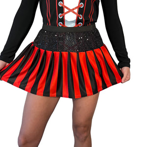 Striped Pirate "Swashbuckler" Gasparilla Sparkle Skirt - Rock City Skirts