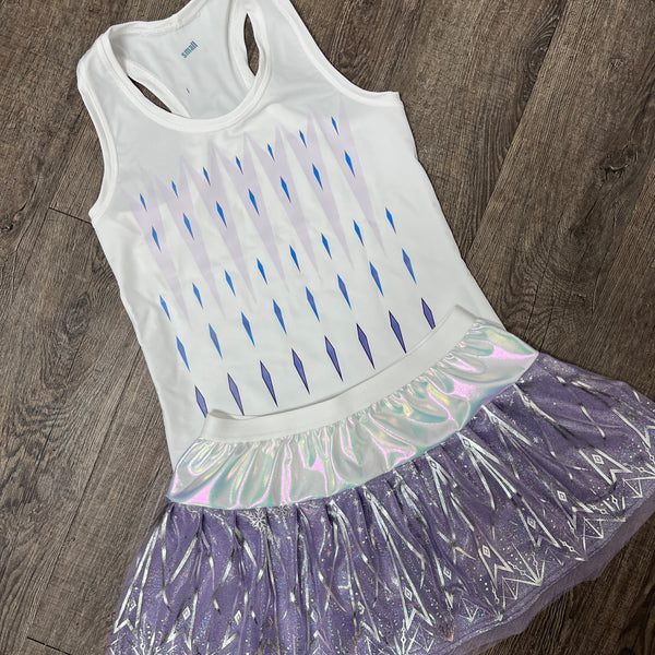 Elsa Frozen 2 White Gown Inspired Running Costume - Rock City Skirts