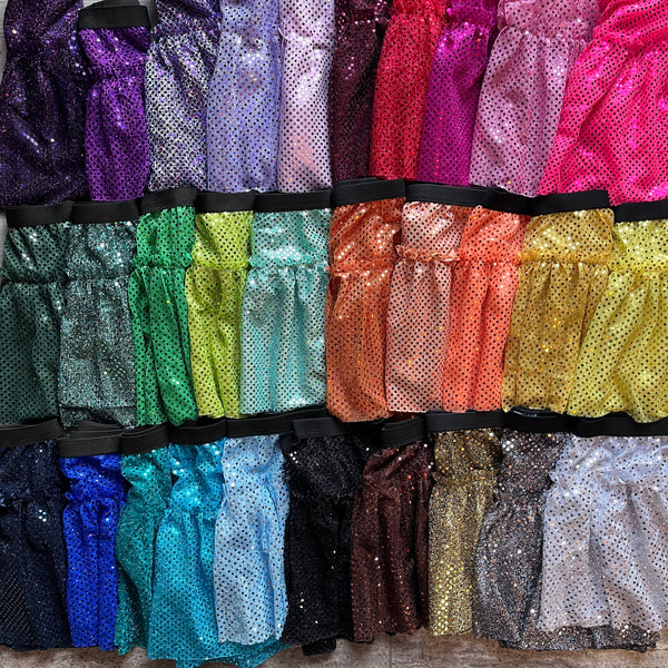 Athletic Sparkle Skirt - MANY COLORS to Choose From | Running Skirt - Rock City Skirts