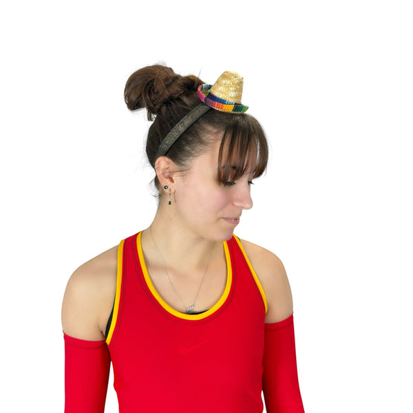 Mini Sombrero Non-Slip Running Headband – No-slip Fiesta Costume Headband - Rock City Skirts