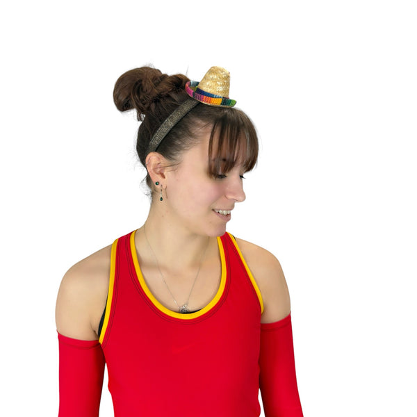 Mini Sombrero Non-Slip Running Headband – No-slip Fiesta Costume Headband - Rock City Skirts