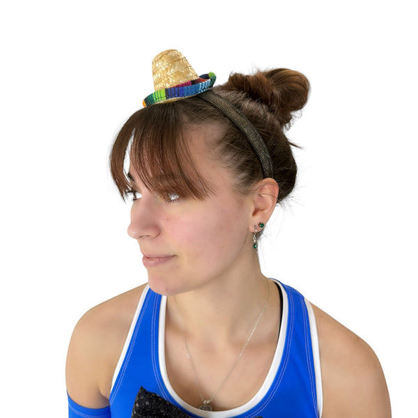 Mini Sombrero Non-Slip Running Headband – No-slip Fiesta Costume Headband - Rock City Skirts