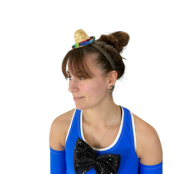 Mini Sombrero Non-Slip Running Headband – No-slip Fiesta Costume Headband - Rock City Skirts