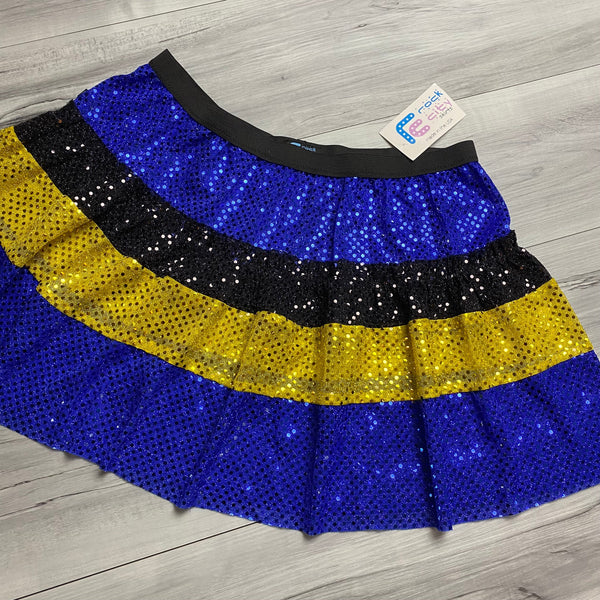 SALE - LARGE ONLY - Blue Tang Fish Inspired Sparkle Skirt - Rock City Skirts