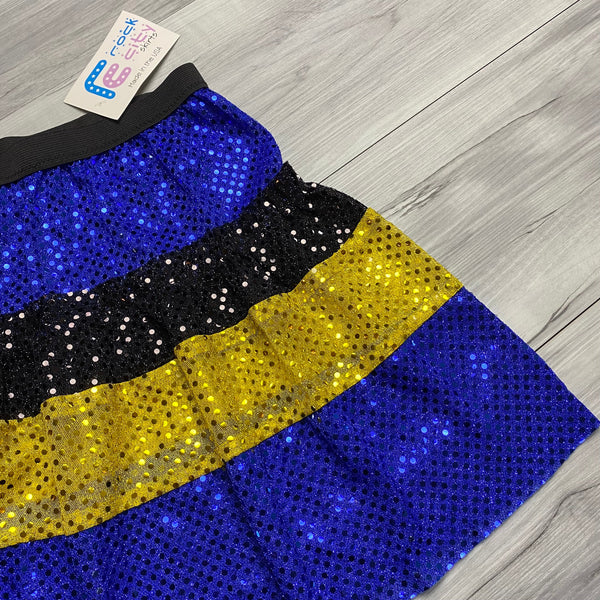 SALE - LARGE ONLY - Blue Tang Fish Inspired Sparkle Skirt - Rock City Skirts