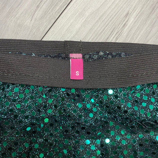 SALE - SMALL (3-5) Children's Dark Teal Sparkle Running Skirt - Rock City Skirts