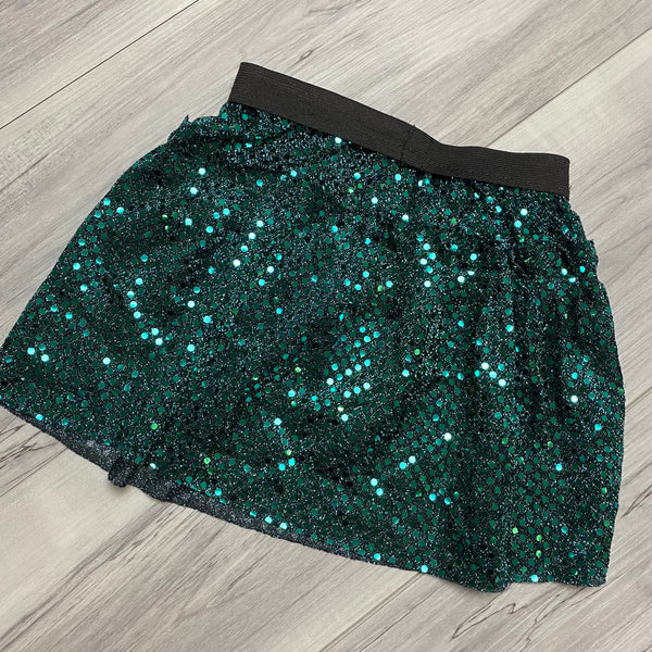 SALE - SMALL (3-5) Children's Dark Teal Sparkle Running Skirt - Rock City Skirts