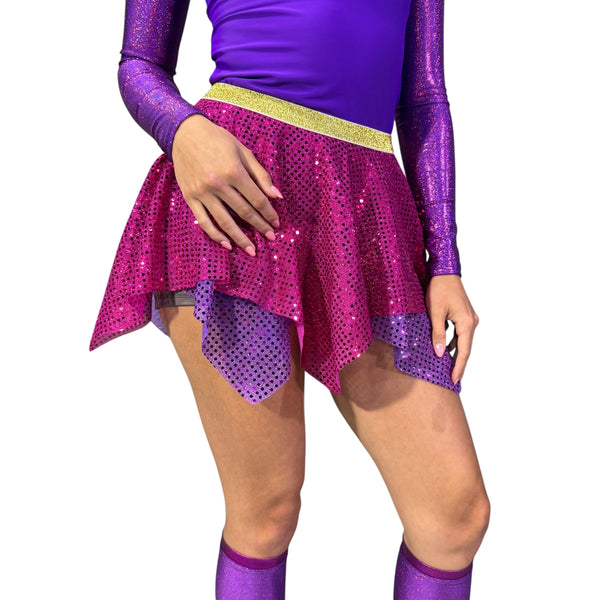 Vidia Fairy Pixie Sparkle Skirt for Running Purple Costume