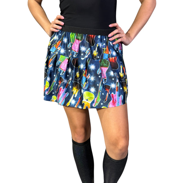 Rock and Roll Guitar Running Skirt