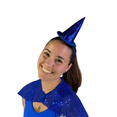 Merryweather Fairy Hat Blue Nonslip Headband | Adult or Child