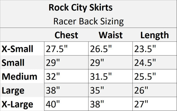 SALE - MEDIUM - Storm Trooper Racerback - Rock City Skirts