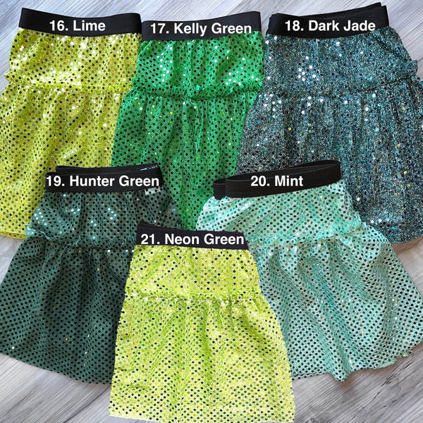 Athletic Sparkle Skirt - MANY COLORS to Choose From | Running Skirt